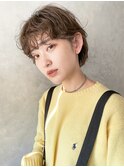 フロントパーマショート_外ハネボブセクションカラー_68941