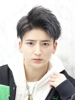 ベーア(Bar)&nbsp;アップバングショートツーブロック刈り上げ耳かけサイドパート