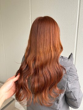 ガリカ シーム(Gallica/SEAM) 【桑原雪音】艶髪オレンジベージュ/韓国風フェミニンロング