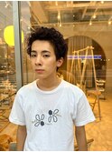 men's curly short