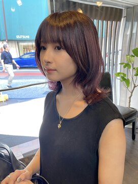 ヘアーサロン アウラ(hair salon aura) 【aura】小顔カット/顔まわりレイヤー/ウルフっぽく