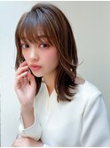 ♪大人可愛いインナーカラーミディアムレイヤー20代30代高田馬場
