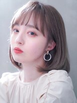 セイドット リー(Say. Ree)&nbsp;Say.ree 切りっぱなしボブ 韓国 シルキーベージュ 透明感カラー