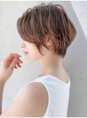 前髪 アンブレラカラー こなれミディ イメチェン ウェーブパーマ