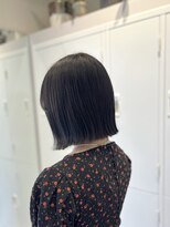 シュク 高円寺(SYUK)&nbsp;切りっぱなしボブ/髪質改善/オリーブグレージュ【SYUK 高円寺】