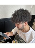 スパイラルパーマ/ツイストスパイラルパーマ/田町/理容室/床屋