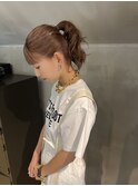 ハニーベージュ×ポニーテール