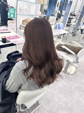 ブラウン(Brown) ブリーチなしダブルカラー♪オレンジベージュ