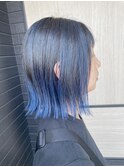 ブルーボブバレイヤージュ