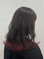 エルズ 大宮店(ailes) 『裾チェリーレッド』地毛からでも繋がる!イベントにも◎大宮