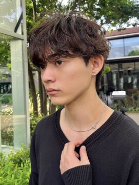 グリーンミドル(GREEN middle) メンズカット:ルーズマッシュメンズパーマ/ニュアンスパーマ