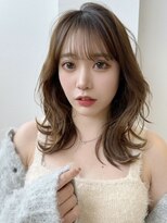 ロンドリゼル 札幌(Lond RiseL)&nbsp;ミディアムレイヤーカット/ヘイリー/小顔/黒髪/髪質改善/札幌