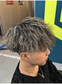 束感ツイストスパイラル×金メッシュ