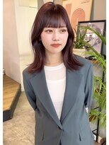 シーン(SCEN) medium layer × pink brown