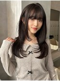 ハイレイヤー/ミディアム・ロング/20代/30代/顔周り・フェイス