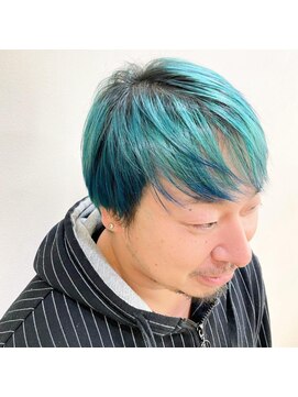 ニューヨークニューヨーク 海老江店(NYNY) メンズマッシュ/ターコイズ/グラデーション/10代20代