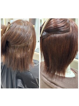 スープル オオブ(SOUPLE.obu) 【髪質改善x縮毛矯正】SILKストレート