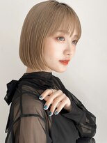 リヤン 表参道(lyann) 小顔カット艶感結べるボブ愛されデジタルパーマ斜めバング