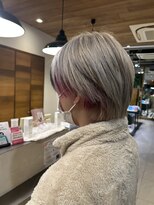 チップタップ 保谷店(tip top) コントラストはっきりめのメッシュカラー