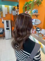 アース 長崎大村店(HAIR&MAKE EARTH)&nbsp;動きのある軽やかな印象に！ハイライト×ナチュラルカラー♪