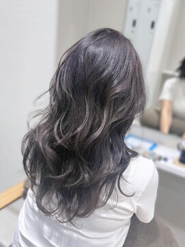ヒョンミョン ライズバイレボ 取手店(hyon myon/RISE by REVO) レイヤーカット/ラベンダーグレージュ【取手/取手駅】
