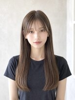 ジールサロン つくば本店&nbsp;【ブリーチ無し】透明感アッシュブラウン／10代20代30代