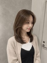 ネオリーブリノア 北千住東口店(Neolive Linoa) 顔周りレイヤー×オリーブベージュ