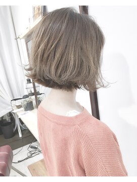 ヘアーアンドアトリエ マール(Hair&Atelier Marl) 【Marl外国人風カラー】ラベンダーベージュの外ハネボブ