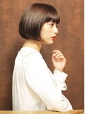 目力アップのシンプルボブ