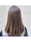 ワンカールヘア×透け感ベージュ♪
