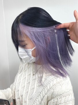 ベレーザ 渋谷(BELEZA) 3077ニュアンスカラーグクマッシュボブハイトーンインナーカラー