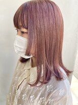 ヘアー アイス 御器所本店(HAIR ICI) 10代20代オレンジカラーワインレッド深め暖色系カラー