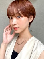 ガーデン タチカワ(garden tachikawa)&nbsp;耳掛けショート × ベリーピンクヘア