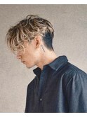 アパレル系大人気メンズヘア！ダブルカラー&前下がりショート