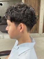 フイ 自由が丘(men's salon Hui)&nbsp;メンズ/アップバング/ツーブロックマッシュ/束感ショート波巻き