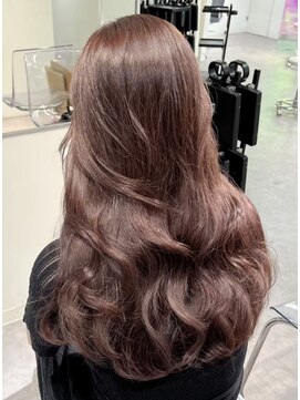 ランテルディ 渋谷(LANTERDIT) カシスカラー アッシュブラウン くびれヘア ロング