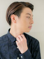 メンズヘア ビーセカンド 草加店(MENS HAIR B-2) サイドパートで好感度UP！マットブラウンショートV草加