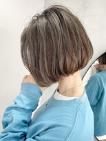 ルーファス 恵比寿 渋谷(Ruufus)&nbsp;ショートボブ/白髪ぼかし＆ツヤ髪/40代50代向け【Ruufus】