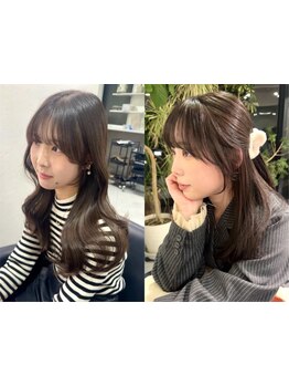 【南船場】韓国系の小顔レイヤーカットでイメチェン★mm単位でこだわり、どこから見ても盛れるスタイルに◎