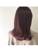 チェリーピンク　#透明感カラー/髪質改善