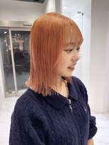 モナバイルーブル(MONA by Louvre)&nbsp;【MONA】オレンジベージュ/切りっぱなし/アプリコットオレンジ