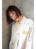 【SOIE】眉上バングとナチュラルボブ