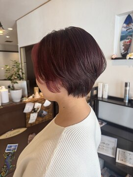 レオ(LEO) ショートヘア ワインレッド