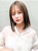 サイドバング似合わせカット斜めバングイメチェン#516f0413