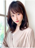 ミディアムウルフひし形シルエットひし形ボブヨシンモリ