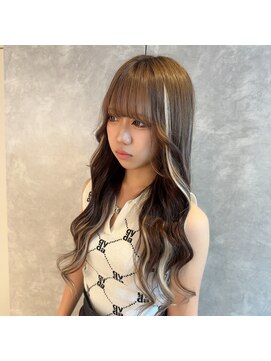 ガルボヘアー 心斎橋店(garbohair) カラー浮かない×シルバーMIXロング