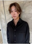 フェザーショートニュアンスパーマダウンパーマセンターパート