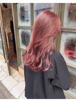 シャル 錦糸町(shalu) ピンクベージュ　ブリーチあり　ロングレイヤー