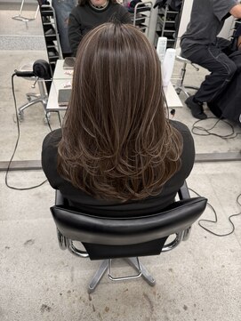 クレア 上大岡(CREA) ハイライトバレイヤージュダブルカラーケアブリーチ30代40代50代