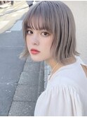 韓国風ボブ×ブリーチカラー×美髪×原宿×渋谷×表参道